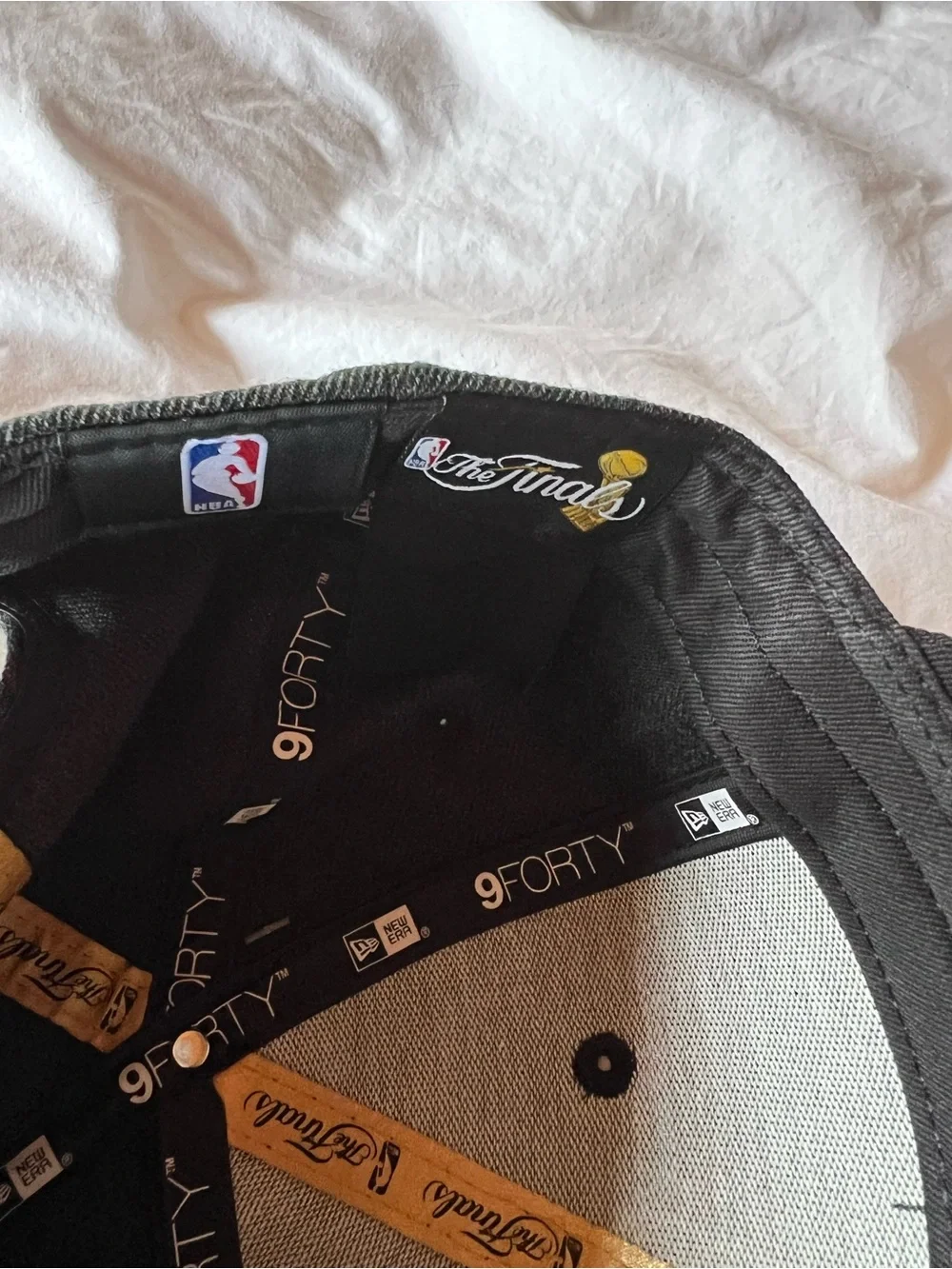 New Era Black and Gold The Finals NBA Logo Fitted Cap